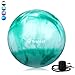 Trideer Yoga Ball - Exercise Ball for Workout pilates Stability - Anti-Burst and Slip Resistant for physical therapy, Birthing, Stretching & Core Workout, Office Ball Chair, Flexible Seating, Home Gym
