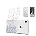 Unov Case Compatible with iPhone XR Case Clear with Design Slim Protective Soft TPU Bumper Embossed Pattern 6.1 Inch (Watercolor Castle)