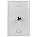 Mediabridge Wall Plate with F81 Jack (1-Port) - White