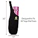 Zendybag Yoga Mat Bag Set For All Mat Sizes - Premium Black Carrier With Large Pocket For Towel, Block & Accessories - Bonus 2 x Nonslip Comfy Socks + 2 x Elastic Mat Straps + Free eBook