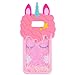 Mulafnxal Quicksand Case for Samsung Galaxy Note 8,Soft Cute Silicone 3D Cartoon Animal Cover, Shockproof Cases,Kids Girls Bling Glitter Rubber Kawaii Character Protector for Samsung Note8