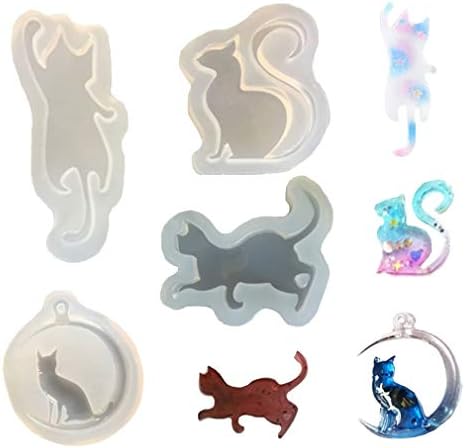 Za Bi ザ ビ ねこ 猫 シリコンモールド ４種類 今ダケ送料無料 Aセット レジン アロマストーン 粘土 Aネコ４型 オルゴナイト 型 抜き型 キャンドル 石鹸 手作り 樹脂