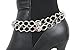 Women Western Fashion Jewelry Boot Anklet Bracelet Gold Metal Chain Shoe Animal Print Leopard Charm Artsy