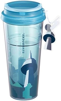 Starbucks Korea Real Seoul Tumbler Cold Cup City Collector Series 16 Fl Oz, 473 ml (Tower)