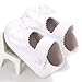 TUZAMA Infant Baby Girls Mary Jane Burnish Pu Leather Bowknot Pincess Prewalker Christening Baptism Soft Sole Crib Shoes White