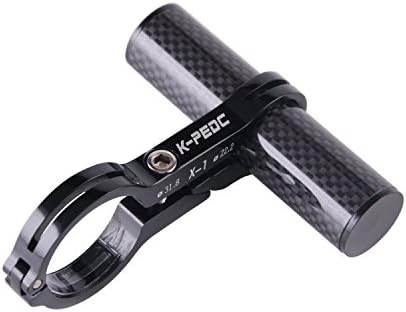 K PEDC 31.8mm Aluminum Bike Handle Bar Expander for Bike Flashlight, Bike Speedometer (Black)