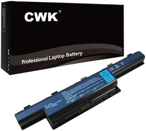 CWK New Replacement Laptop Notebook Battery for Acer Aspire V3-571G-9435 V3-731-4695 AS5750-6604 AS5750-6612 AS5750-6627 Gateway NV4NV53A NV55C NV55C35U NV73A NV7BT.00607.125 Gateway BT.00606.008, BT.00607.127 BT.00604.049 ,BT.00605.062 BT.00607.126, BT.00607.127,31CR19/652, AS10D41 934T2078F Gateway AS10D AS10D31 AS10D41;4400mAh;6 cells AS10D51 Gateway NV47H, NV49C, NV50A, NV51B, NV53A, NV55C, NV55S NV57H, NV59C, NV73A, NV75S, NV77H, NV7USA