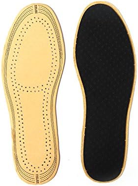ROBAG Thin Leather Insoles for Stinky Feet and Shoe Odor Inserts for Women and Men - Shoes Inserts and Flats for Sweaty Feet and Hyperhidrosis,40-44yards,5pairs