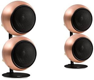 Orb Audio Mod2X QuickPack - Satellite Speakers and Desk Stand, Hand Antiqued Copper