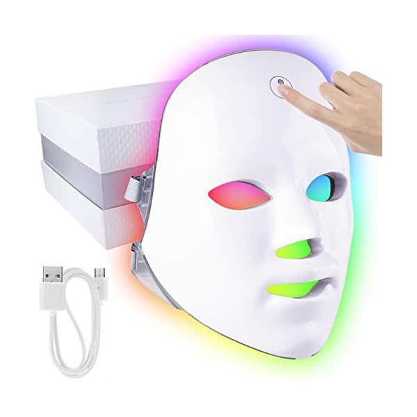 7-Color-LED-Light-Face-Mask-Touch-Control-Therapy-Acne-Treatment-LED-Mask-Wrinkle-Removal-Anti-aging-Skin-Rejuvenation-for-Daily-Skin-Care 7 Color LED Light Face Mask - Touch Control Therapy Acne Treatment LED Mask Wrinkle Removal Anti-aging Skin Rejuvenation…