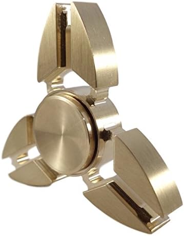 Metal Fidget Spinner Gold by KOSTA in Present Box. Cool and Fun Hand Spinner Toy Prime. Silent and Long Spinning, Reliable and Nice Looking. ADD &amp; ADHD Fidget Toys.Reduce Stress and Concentrate Toy.