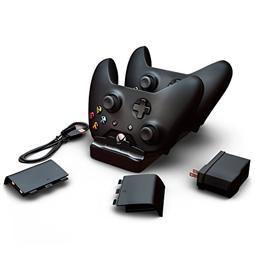 Ortz® Xbox One Controller Charger + FREE AC Wall Charger Adapter & 2x