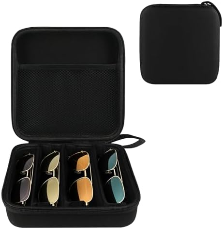 Bukere Travel Sunglasses Organizer Case Adjustable Slot For  display picture 3