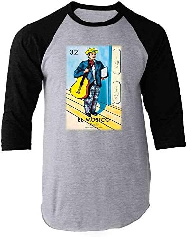 Pop Threads Loteria Cards Mexican Lottery Bingo Raglan Baseball Tee Shirt Pop Threads Loteria Cards Mexican Lottery Bingo Raglan Baseball Tee Shirt