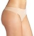CLOYA Women's Seamless Invisible Thongs (M, 3 Pack Nude)