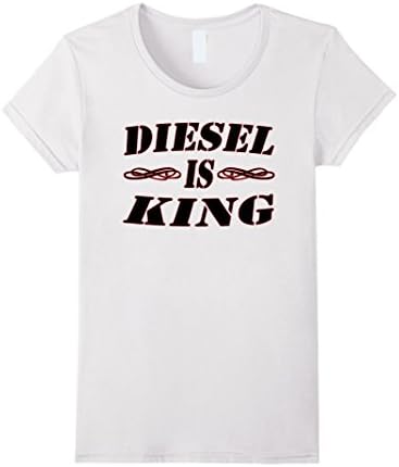 Womens Diesel is King TShirt Medium White