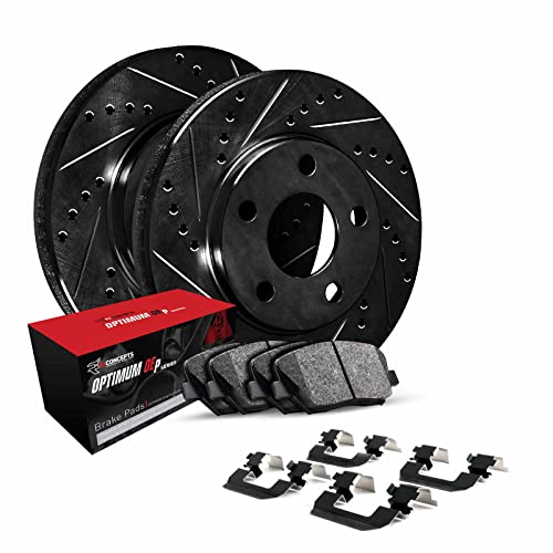 R1 Concepts Rear Brake Kit Fits 2015-2018 Audi A3; 2015-2016 Volkswagen e-Golf;…