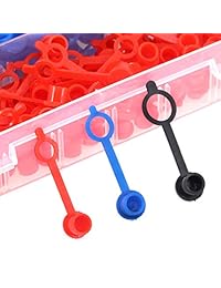 Swpeet   300 tapones de plástico para engrasar grasa surtidos, tapa de plástico antipolvo para enganche de grasa