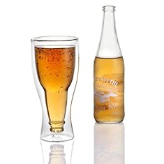 Lily's Home Upside Down Double Wall Beer Glass (Set of 2) 