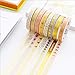 YUBBAEX 16 Rolls Washi Tape IG Style Masking Set Gold Foil Decorative for Arts, DIY Crafts, Journal Supplies, Planners, Scrapbooking, Wrapping Rainbow -Cute- (IG Set 16 Rolls)