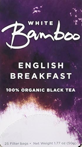 White Lion White Bamboo Black Tea, English Breakfast, 25 Count, 1.77 oz