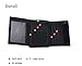 JEMINAL New Mens Black Canvas Trifold Wallets for Boys Purse with id window