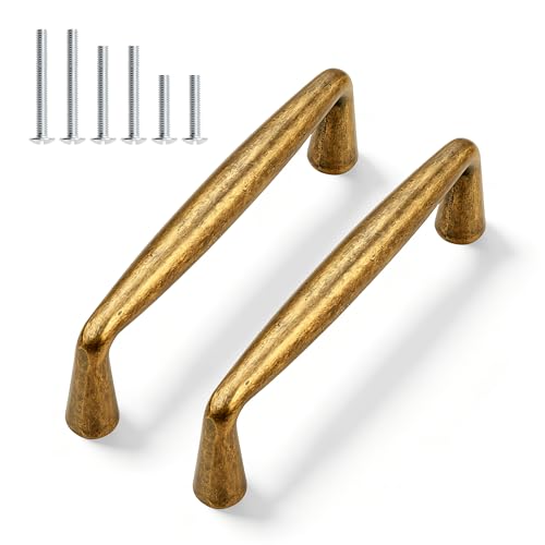 Gobrico Hole Center Cabinet Pulls Antique Brass