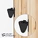 SMARTSTANDARD Barn Door Small Size Latch Lock Privacy Lock for Sliding Door Work for Pocket Doors Garage and Shed Wood Gates