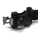RIGOGLIOSO Survival Bracelet,Paracord Bracelet, Featured Outdoor Paracord Survival Bracelet, Whistle,Compass, Temp, & Fire Starter Functional Tool for Hiking Camping Hunting.