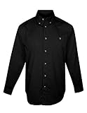 TRM Men's 100% Cotton Executive Woven Twill Dress Shirt (19 Colors, XS-6XLT)