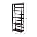 VASAGLE Simple Ladder Shelf, 4-Tier Bookcase, Multifunctional Display Stand for Living Room, Engineered Wood Stand for Sunroom, Brown ULLS90BRV1