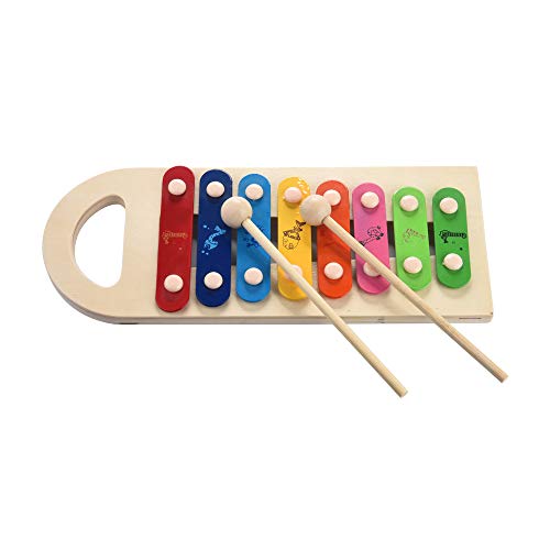 Dacawin Wooden Children's Toy Wooden Learning Hammering & Pounding Toy + 8 Notes Xylophone + Shape Color Recognition Xylophone Educational Toys Sets for Kids Toddlers (Multicolor, Baby Toys) - Thumbnail 7