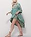 R.Vivimos Women's Long Sleeve Floral Print Retro V Neck Tassel Bohemian Midi Dresses
