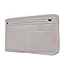 Best Handbag Organizer, Purse Organizer, Insert, Liner, Felt Structure Shaper, Large Narrow, Light Beige