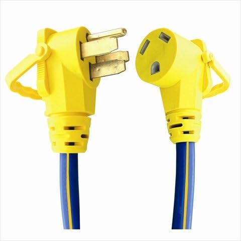 Voltec 16-00505 18 in. 50-30 AMP Right Angle Adapter With E-Zee Grip44; Case Of 10