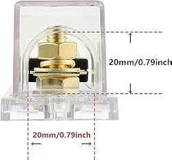 BOJACK 0/2/4 Gauge ANL Fuse Holder and 50 Amp ANL