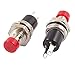 URBEST 1A 250V AC 2 Pin SPST Off-(On) Round Momentary Push Button Switch, 10 Pieces