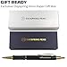 Dayspring Pens Personalized Monroe Black Ballpoint Pen | Custom Engraved with 18k Gold Accents | Ideal for Graduations, Promotions, Corporate Gifts & Birthdays | Medium Point