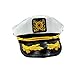 Ibeauti Unisex Adjustable Captain Costume Admiral Hat Cosplay White Sailor Cap