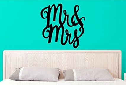 Amazon Com N Sunforest Mr Mrs Wall Decal Bedroom Wall