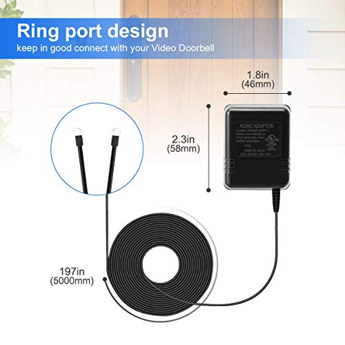 18V Doorbell Transformer, LANMU Power Adapter Compatible with Nest