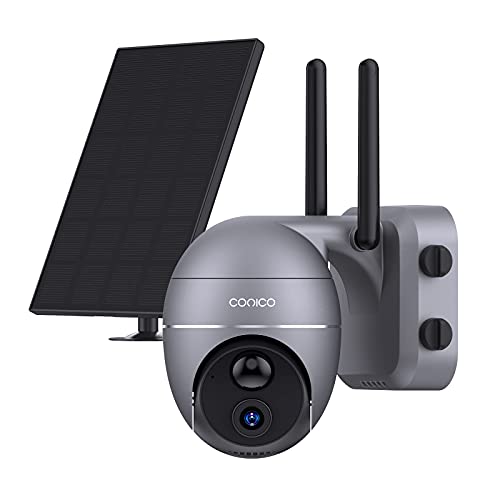 Conico Solar Powered Security Camera with 360° View 1080P Pan/Tilt