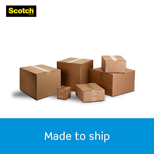 Scotch Packaging Tape Dispenser with Heavy Duty Shipping Packaging Tape, Designed for Standard 3" Core Rolls, Foam Handle, Retractable Blade and Adjustable Brake (3850-ST) - Thumbnail 3