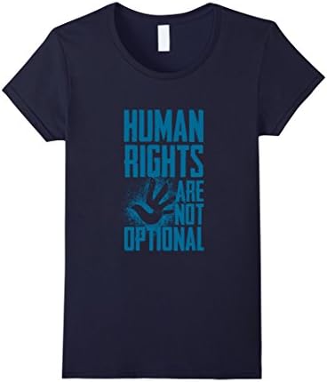 Women's Human Rights Are Not Optional T-Shirt Medium Navy
