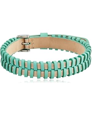 Woven Leather Bracelet, 8.7