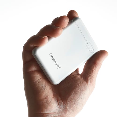 Intenso Powerbank XS5000 - Caricabatterie portatile (5000 mAh, adatto per smartphone/tablet PC/fotocamera digitale), bianco