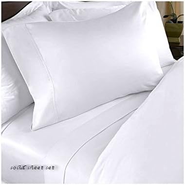 8-Pieces 1200 Thread Count Down Alternative Bed in a Bag Wrinkle Free Luxury California King Size, Sheet set, Duvet Cover, Down Alternative Comforter 100% Egyptian Cotton California King, White