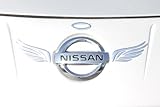 3D Silver Chrome Angel Wing Sticker Decal Emblem with 3M self-adhesive tape