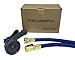 FOCUSAIRY 50 Feet Expanding Heavy Duty Expandable Strongest Garden Water Hose with Shut Off Valve Solid Brass Connector and 8-pattern Spray Nozzle (50 Feet, Blue)