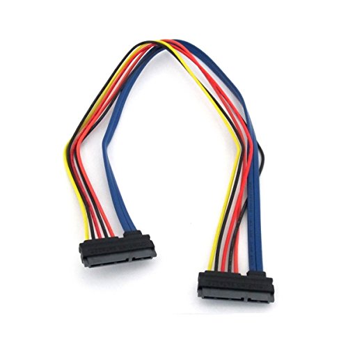 22 Pin SATA Female to 22 Pin SATA Female Power & Data Cable - 18 inches